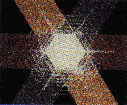 énigme chouette d'or indications supplémentaires -
Illustration représentant trois bandes de couleurs primaires dont l'intersection est un hexagone blanc.
