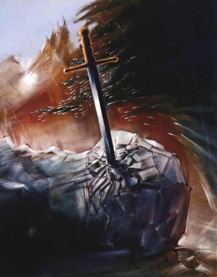 énigme de la chouette d'or 500
-
Représente un l'épée Durandal de Roland plantée dans un rocher.