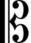 Clef d'UT d'une portée musicale
Source Wikipédia