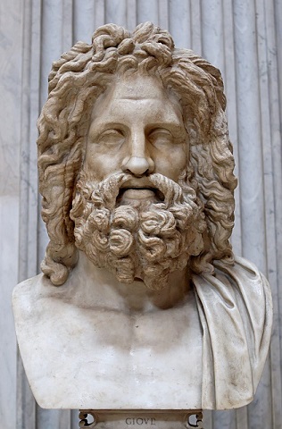 L'énigme de la chouette d'or - Ma spiritualité.
Le buste de Zeus découvert à Otricoli en Italie.