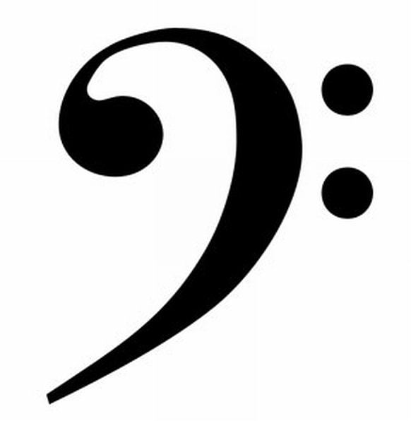 Clef de FA d'une portée musicale
La Spirale à Quatre Centres
Source Wikipédia