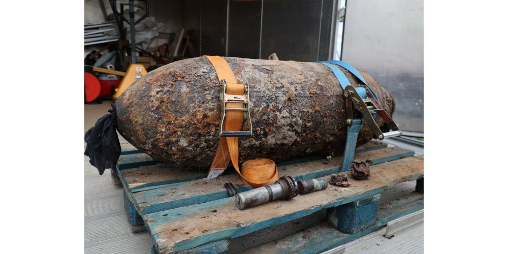 Bombe de 250 kg de la 2ème Guerre Mondiale désamorcée en 2022
