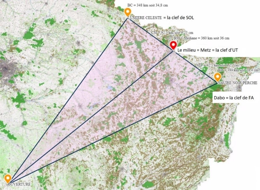 Schéma final obtenu sur la carte de France